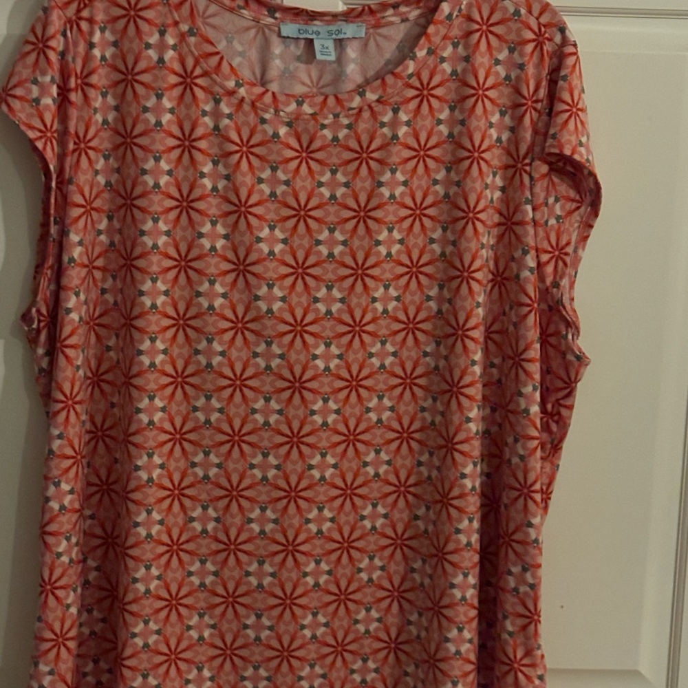 Women’s blouse size 3XL orange comfy‎ blouse